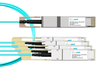 Cisco compatible - 400GBASE, QSFP-DD to (4) 100G QSFP56 Active Optical Cables (AOC)