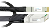 Nvidia Compatible 400GBASE, OSFP to (4) 100G QSFP56 (DAC) Direct Attach Cable