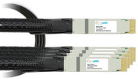 NVIDIA Compatible - Passive Copper 800GBASE, OSFP to 4X 200G QSFP112, Breakout (DAC) Direct Attach Cables