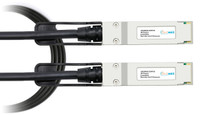 Dell Sonicwall Compatible 100GbE QSFP28 Passive DAC Cable, transceiver end view