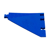 Side Ramp for 5-Channel Yellow Jacket® AMS® Modular Accessibility System, ADA Cable Protector for 1" Lines, shown with female side