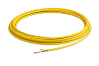 S09HD24CZNPY38 - 24 Fiber, OM4, Indoor, High Density, Micro Distribution, Data Center, Plenum, Yellow, 3.8mm OD (price per foot), coiled cable