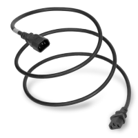1413-H-012-RED - Power Cord, C14 to C13, 14/3 AWG, 15Amp, 250V SJT Black Jacket (Coiled)