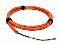 M62DL06C3NRxx25-AIA2 - 6 Fiber, Armored Interlocking, I/O, Dry Loose Tube,  Corning® InfiniCor® 300, 13.0mm OD - 2.5mm Sub Unit, OFNR - coiled view in orange