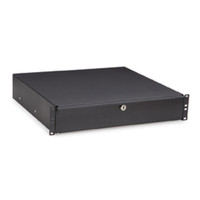 1922-3-100-02 - 2U Rack Mountable Drawer, angled view