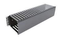 2RU Single Sided Horizontal Cable Manager - 5"D, angled view