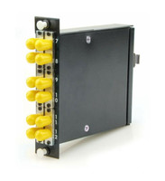 12-Fiber MTP/MPO Cassette, 12 ST/PC to 1 Male MTP, Multimode OM4