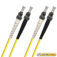 791414OM3D001MR3-YL - Fiber Patch Cable, ST-ST Fiber Patch Cable, PC, Multimode 50/125 10 Gig OM3, Duplex, yellow