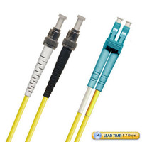 791418OM3D001MR1 - TAA Compliant Fiber Patch Cable, ST-LC Fiber Patch Cable, Multimode 50/125 10 Gig OM3, Duplex, yellow