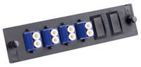 LAX818DLCXX - LAX 8-Fiber, Duplex LC, Keyed, Singlemode/Multimode, Fiber Adapter Panel
