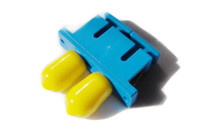 AF-S4Z3PBBYS1 - SC-ST Duplex Fiber Coupler, Singlemode/Multimode, Panel Mount, Blue