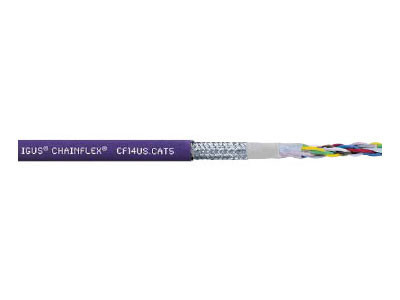 CF14US020402UV - Chainflex Cat5E Rugged Cable, 4PR, UV Protected, Black Jacket, 500 Foot Spool