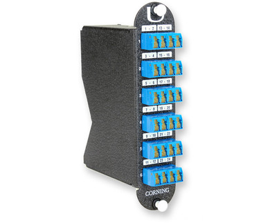 Corning CCH Module, 24 Fiber, Shuttered LC - MTP/MPO, Singlemode OS2 Corning CCH Module, 24 Fiber, Shuttered LC - MTP/MPO, Singlemode OS2
