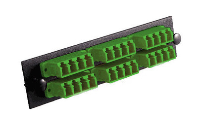 AP-V66X0F - LGX & CCH Compatible Fiber Optic Adapter Panel, LC/APC Singlemode, 24-Fiber, Green