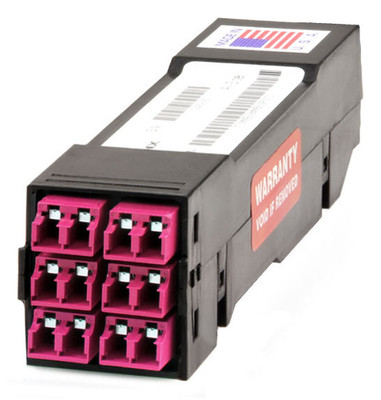 HD8² Cassette, 12 Strand, 50/125 OM4, LC/UPC Shuttered (6) Port, Violet Duplex, Front to (1) Port MTP®/UPC Elite 12F Rear, Male Violet, Straight HD8² Cassette, 12 Strand, 50/125 OM4, LC/UPC Shuttered (6) Port, Violet Duplex, Front to (1) Port MTP®/UPC Elite 12F Rear, Male Violet, Straight