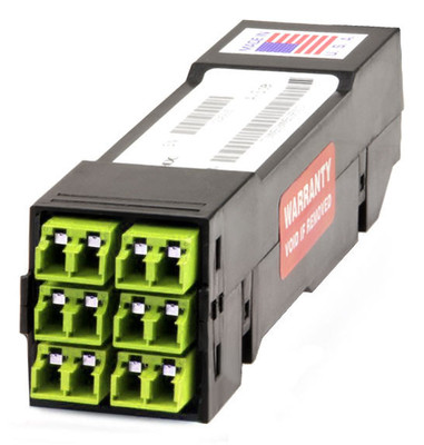HD8² Cassette, 12 Strand, 50/125 OM5, LC/UPC Shuttered (6) Port, Lime Duplex, Front to (1) Port MTP® Elite/UPC 12 Fiber Rear, Male Lime, Straight HD8² Cassette, 12 Strand, 50/125 OM5, LC/UPC Shuttered (6) Port, Lime Duplex, Front to (1) Port MTP® Elite/UPC 12 Fiber Rear, Male Lime, Straight