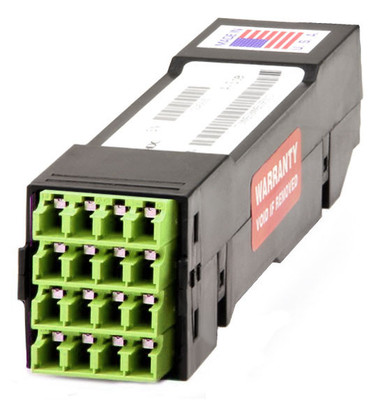 HDC-5LSM802SE1M16 - HD8² Cassette, 50/125 OM5, LC/UPC Shuttered (8) Port, Lime Duplex, Front to (1) Port MTP® Elite 16 Fiber Rear, Male Lime, Straight HDC-5LSM802SE1M16 - HD8² Cassette, 50/125 OM5, LC/UPC Shuttered (8) Port, Lime Duplex, Front to (1) Port MTP® Elite 16 Fiber Rear, Male Lime, Straight