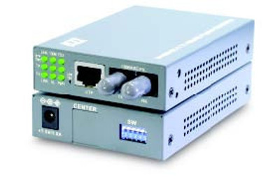 KC-300D-T - Media Converter, 10/100TX Auto-Negotiation to 100FX, Switch Based, Multimode, Dual ST Connectors, 2 Kilometer