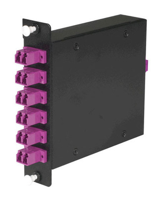 Low Loss MTP Cassette, 12 Fiber, LC to Male MTP, Multimode OM4 Low Loss MTP Cassette, 12 Fiber, LC to Male MTP, Multimode OM4