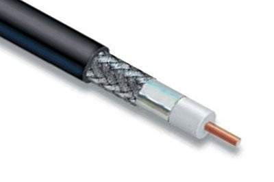 RG6 CMR-Rated Coaxial Cable, 95% Copper Braid, 3GHz, 1000' Reel