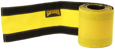 SAFCORD® 3 Inch x 30 Foot Cable Protector, yellow stripe