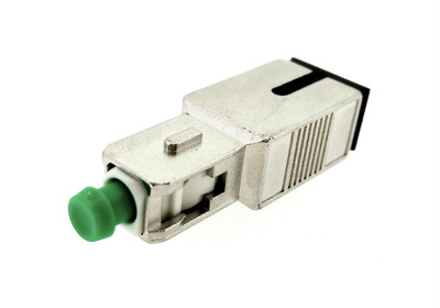 SC/APC-SC/UPC Simplex Fiber Optic Adapter, front