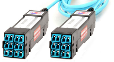 HD8² HDReadyLink®, Cassette to Cassette, OM3, 6 Port Shuttered LC/UPC Duplex, 12 Fiber HD8² HDReadyLink®, Cassette to Cassette, OM3, 6 Port Shuttered LC/UPC Duplex, 12 Fiber