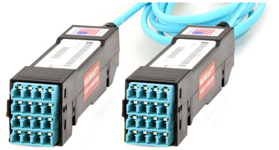 HD8² HDReadyLink®, Cassette to Cassette, OM3, 8 Port Shuttered LC/UPC Duplex, 16 Fiber HD8² HDReadyLink®, Cassette to Cassette, OM3, 8 Port Shuttered LC/UPC Duplex, 16 Fiber