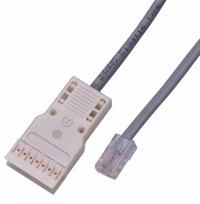 C611-810GY - Cat5e, 4-Pair, 110 to RJ45 Patch Cable, Gray,10 Foot