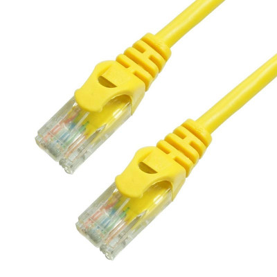 CAT-350-001-YLW - 1Ft Cat5e Ferrari Boot Ethernet Cable - Yellow, 10-Pack