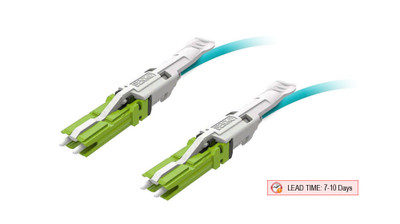TAA Compliant Fiber Patch Cable, CS-CS, UPC, Multimode 50/125 Micron OM4 Fiber, Senko CS 55mm, Pull Tab, 2.0mm MicroDual OFNR Rated - Image 3