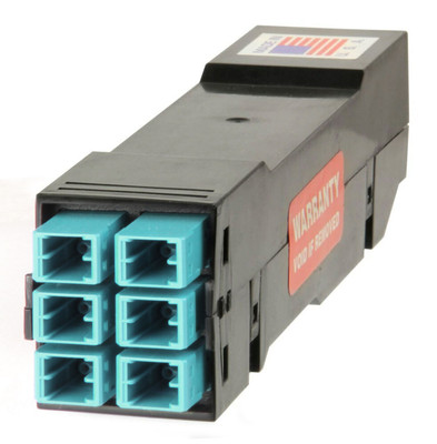 HDC-3MDME02SE2M12 - High Density Cassette, 50/125 OM3, MDC/UPC (12) Port, Aqua Duplex, Front - (2) Port MTP Elite 12 Fiber Rear, Male Aqua, Straight (Type A) Pinout - Image 4