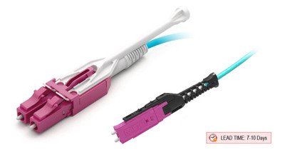 MDC-LC Uni-boot Fiber Patch Cable, Multimode 50/125 10 Gig OM4, 1.6mm MDC-LC Uni-boot Fiber Patch Cable, Multimode 50/125 10 Gig OM4, 1.6mm