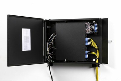 Procyon Wall mount enclosure, 18.6"H x 24.6"H x 4.3"D, accommodates 3 in-line splice modules (36 SC ports or 72 LC ports max)