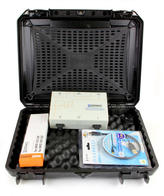 AFT-G-FC-MPO-02 - SMART CHECKER, MPO Tester, 12 Fiber, Verifies Polatity, Method A, B, C for 12 Fiber and 8 Fiber unpinned connectors. Includes Hardcase and MPO Cleaning Tool.