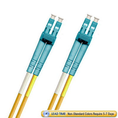 791818OM3D006IR1-OR - LC-LC Fiber Patch Cable, Multimode 50/125 10 Gig OM3, Duplex - 6 Inch