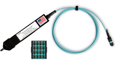 R3LSM802MMEM16F0010X - HD8² HDSwitchReady®, OM3 50/125, (8) Port, Shuttered LC/UPC Duplex, to (1) MTP16 Female, 16 Strand - Image 2