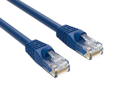 Cat6 Snagless Ethernet Cable - Blue, both ends