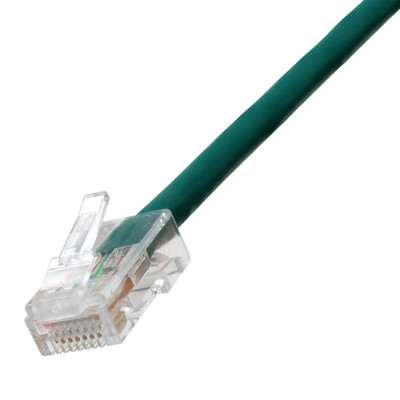 Cat6 Non-Booted Ethernet Cable - Green Jacket