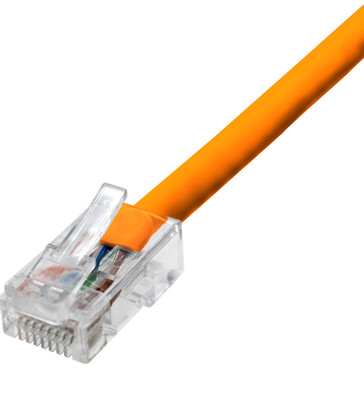 Cat6 Non-Booted Ethernet Cable - Orange Jacket