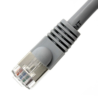 Cat6A Snagless Shielded (STP) Ethernet Cable - Gray Jacket