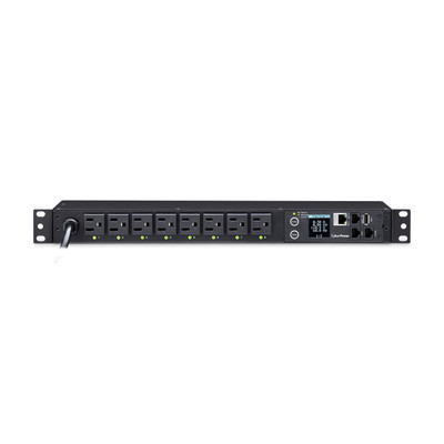 Switched PDU 15A 120V NEMA 5-15P input 8 NEMA 5-15R output 12ft cord 1U