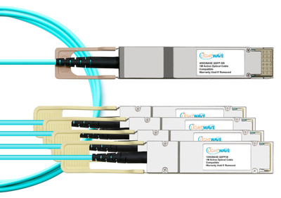 400GBASE, OSFP to (2) 200G QSFP56 (AOC) Active Optical Cables (Mellanox compatible)