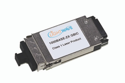 Brocade-Foundry Compatible, 1000BASE-ZX GBIC Transceiver, 1.25Gb/s, 70km, Single Mode, 1550, Duplex SC, 5V