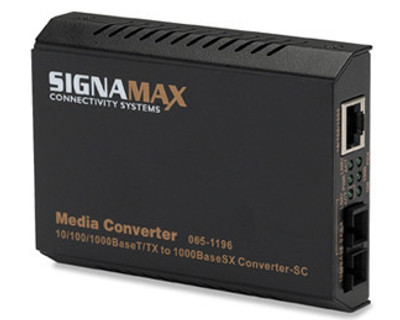 065-1196A - 10/100/1000BaseT/TX to 1000BaseSX Media Converter, SC Multimode