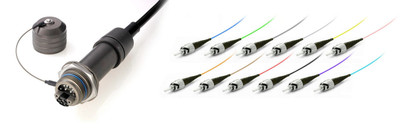 12 Channel Pierside Jamnut Recepticle SRR to ST, 1.5 Meter, Multimode OM3 12 Channel Pierside Jamnut Recepticle SRR to ST, 1.5 Meter, Multimode OM3