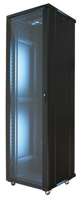 42U Floor Cabinet - Includes 2 Fan Kit Pre-installed, front