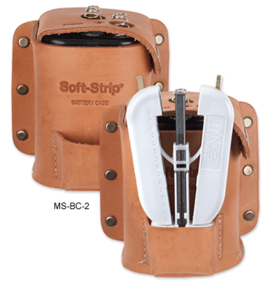 MS-BC-2 - 6-Volt Lantern Battery Leather Belt Case