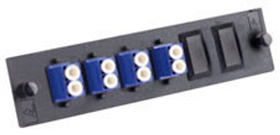 LAX818DLCXX - LAX 8-Fiber, Duplex LC, Keyed, Singlemode/Multimode, Fiber Adapter Panel