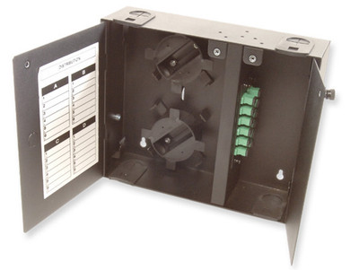 99009BK - FWM012XD - 2 Panel Wall Mount Fiber Distribution Unit